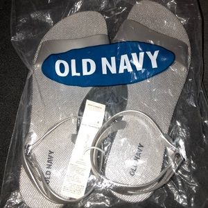 BNWT SILVER OLD NAVY SANDALS